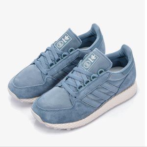 Adidas Forest Grove Athletic Running Shoes Sneakers in Ice Blue Gray Women's 5.5